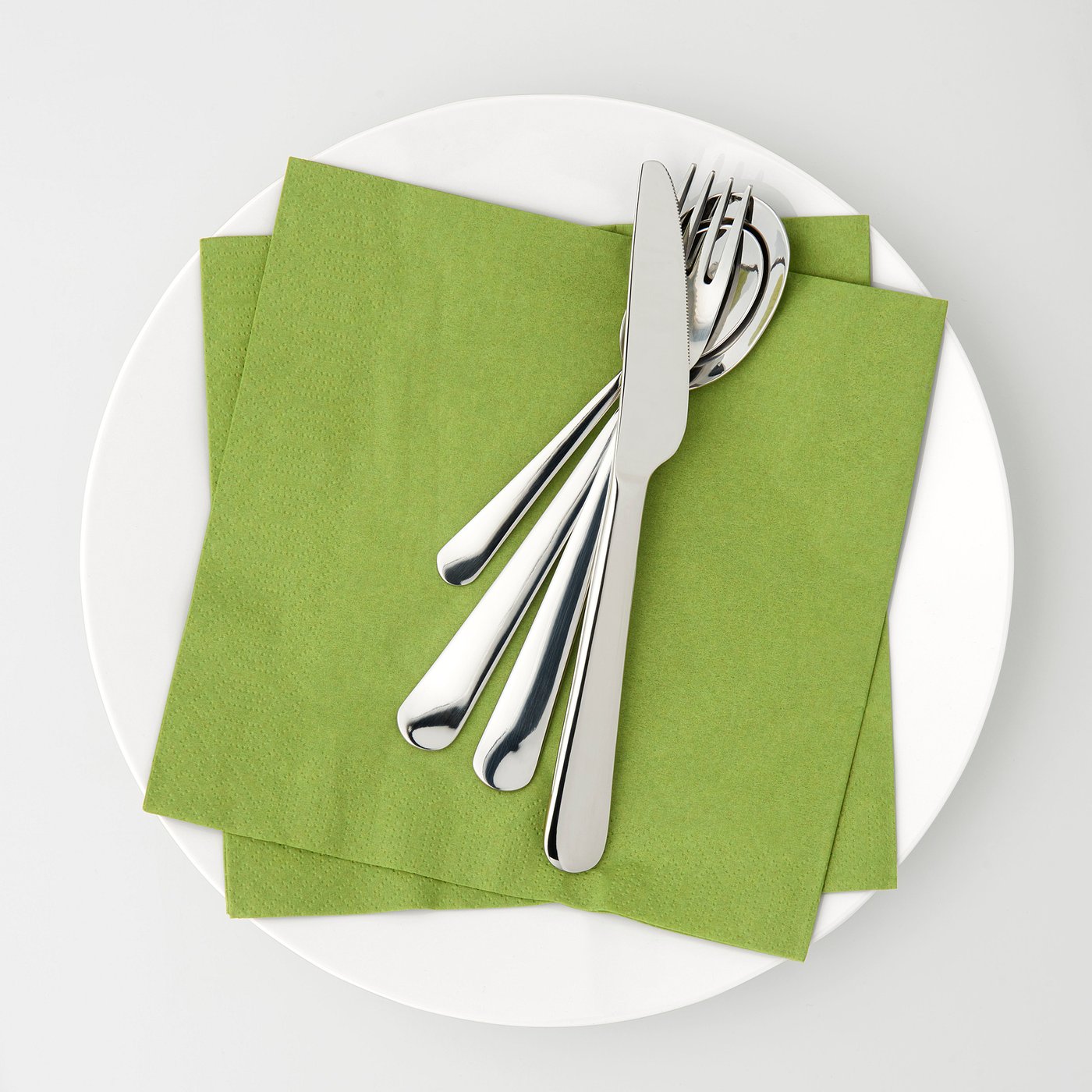 FANTASTISK Paper napkin, medium green, 40x40 cm IKEA