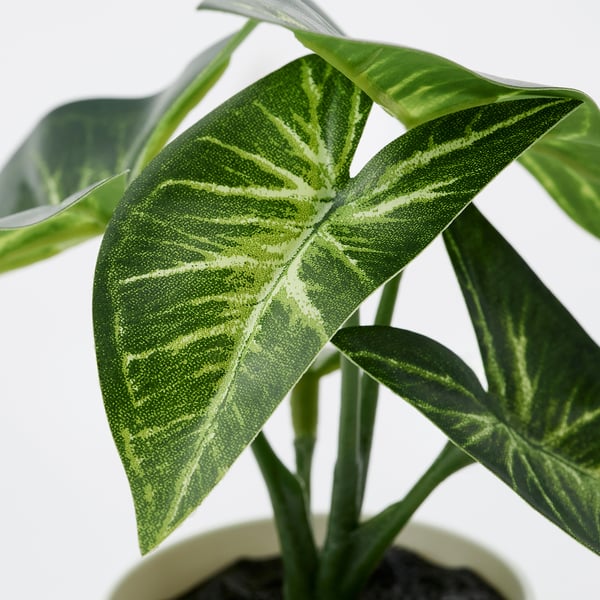 FEJKA Artificial potted plant, set of 3, in/outdoor leaf