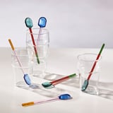 FENGÖMMARE Spoon, set of 2, glass/multicolour, 16 cm