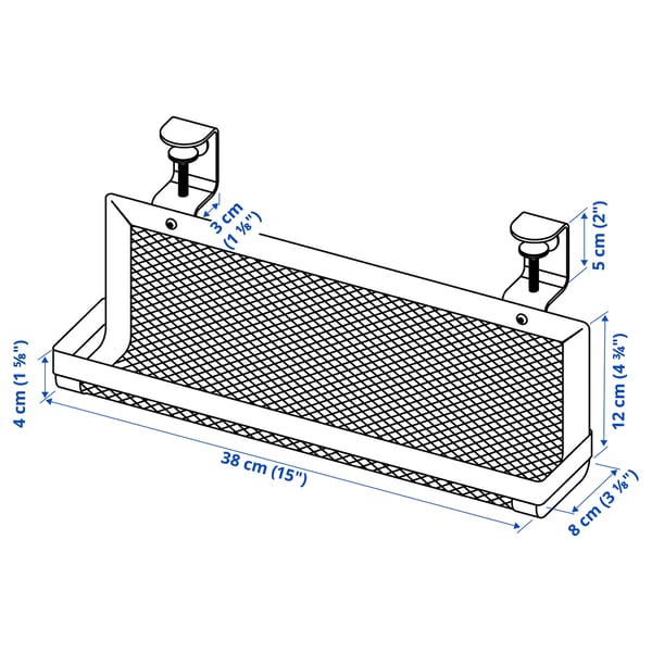 FÖRSÄSONG Cable management tray, red, 38 cm