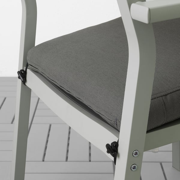 FRÖSÖN/DUVHOLMEN Chair cushion, outdoor, dark grey, 44x44 cm