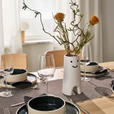 FRÖVÄXT Vase, white, 20 cm