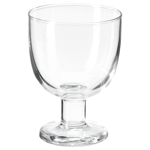 FRUKTDUVA Goblet, clear glass, 27 cl