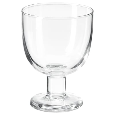 FRUKTDUVA Goblet, clear glass, 27 cl