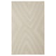 FULLMAKT rectangle rug, beige, polyester, flat woven, plain.