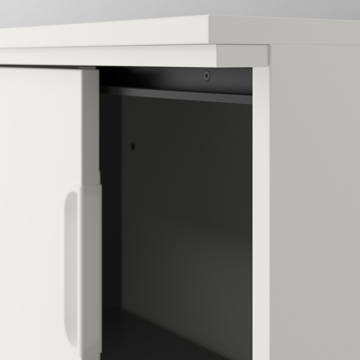 GALANT cabinet with sliding doors, white, 160x120 cm - IKEA