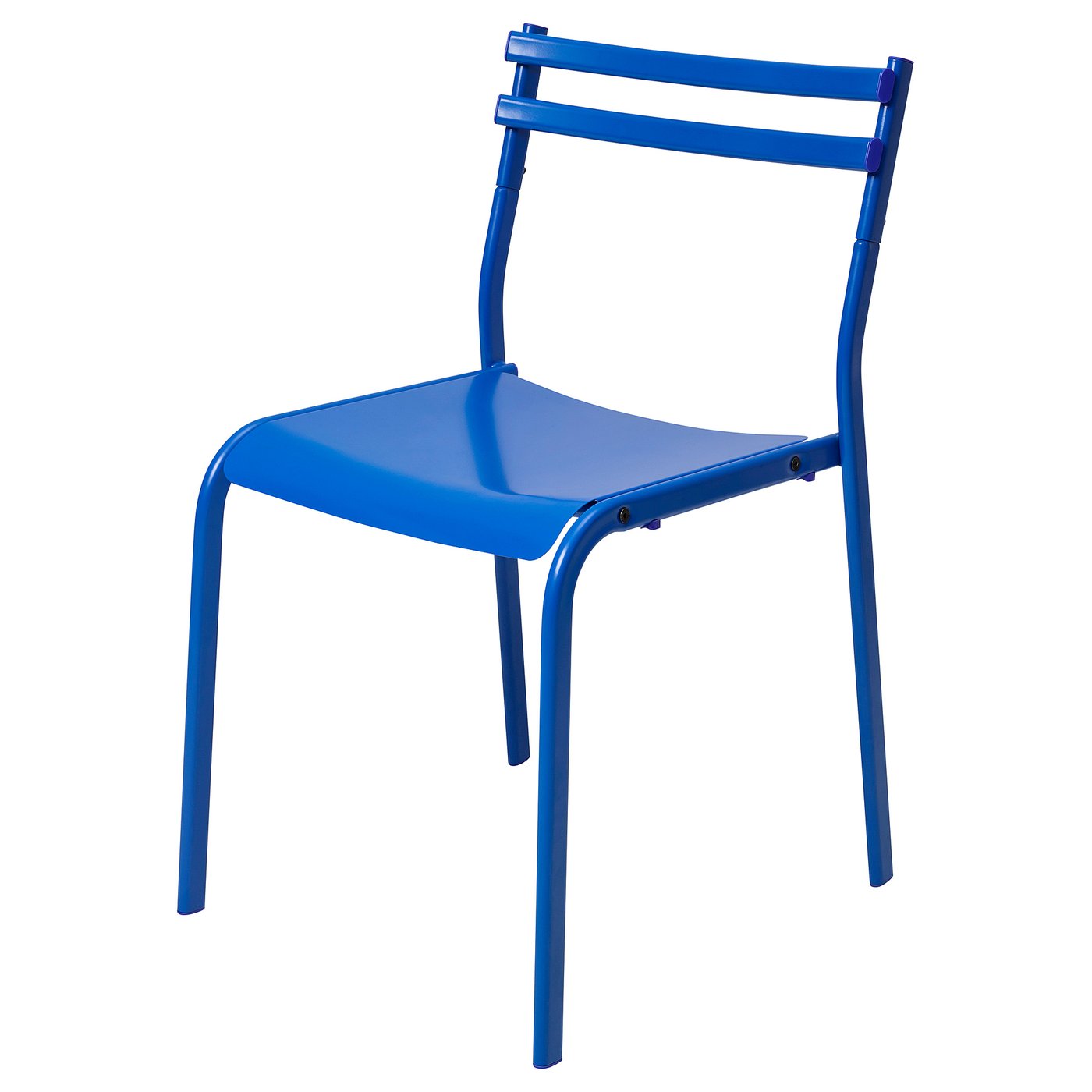 GENESÖN chair, metal/blue - IKEA
