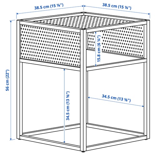 Illustration with measurements for the product: GILLERSBERG.