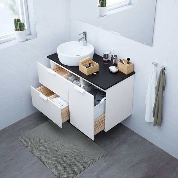 Godmorgon Laundry Cabinet White Ikea