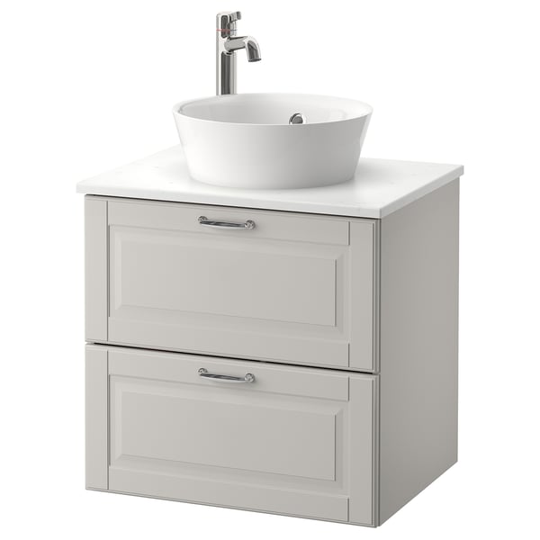 Godmorgon Tolken Kattevik قاعدة حوض غسيل مع سطح حوض غسيل Ikea