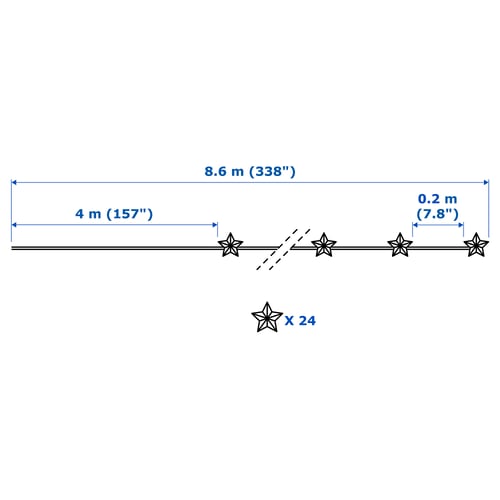 Illustration with measurements for the product: GOKVÄLLÅ.