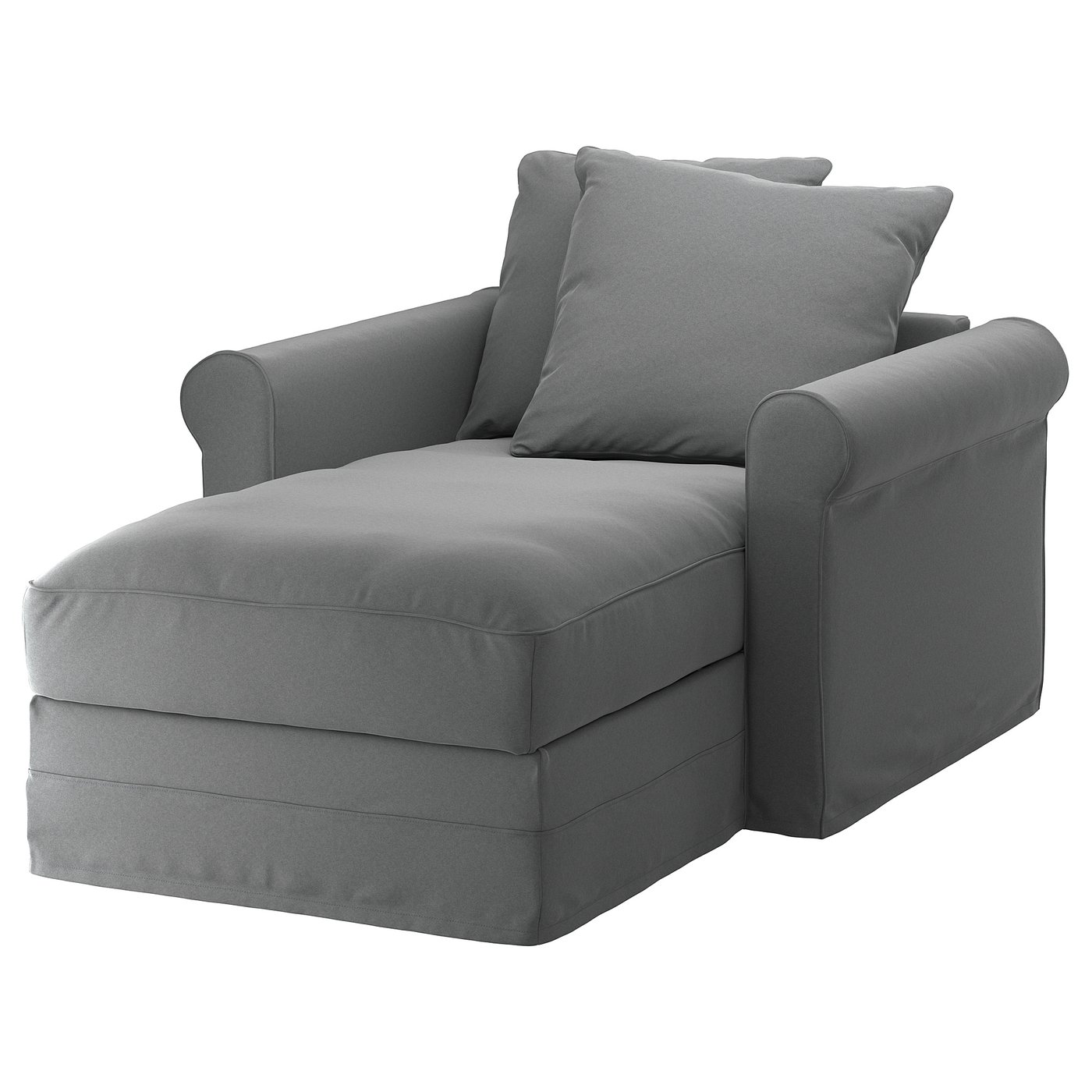 GRÖNLID Chaise longue Ljungen medium grey IKEA