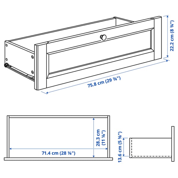 Illustration with measurements for the product: GULDDRAGARE.
