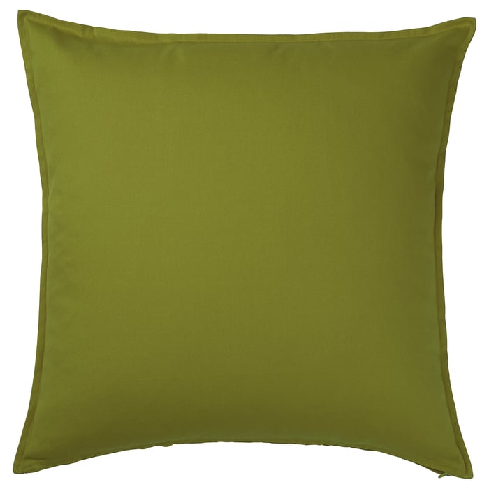 GURLI cushion cover, dark yellowgreen, 65x65 cm IKEA