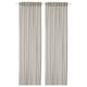 HÄLLEBRÄCKA Sheer curtains, 1 pair, light grey/with heading tape, 145x300 cm