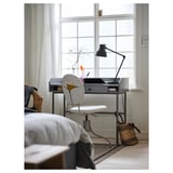 HAUGA Cabinet with 2 doors, grey, 70x116 cm