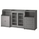 HAUGA Storage combination, grey, 244x46x116 cm