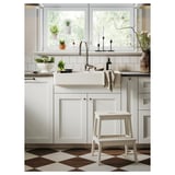 HAVSEN Sink bowl, 2 bowls w visible front, white, 82x48 cm