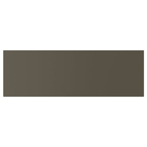 HAVSTORP panel, dark brown, rectangular, smooth.