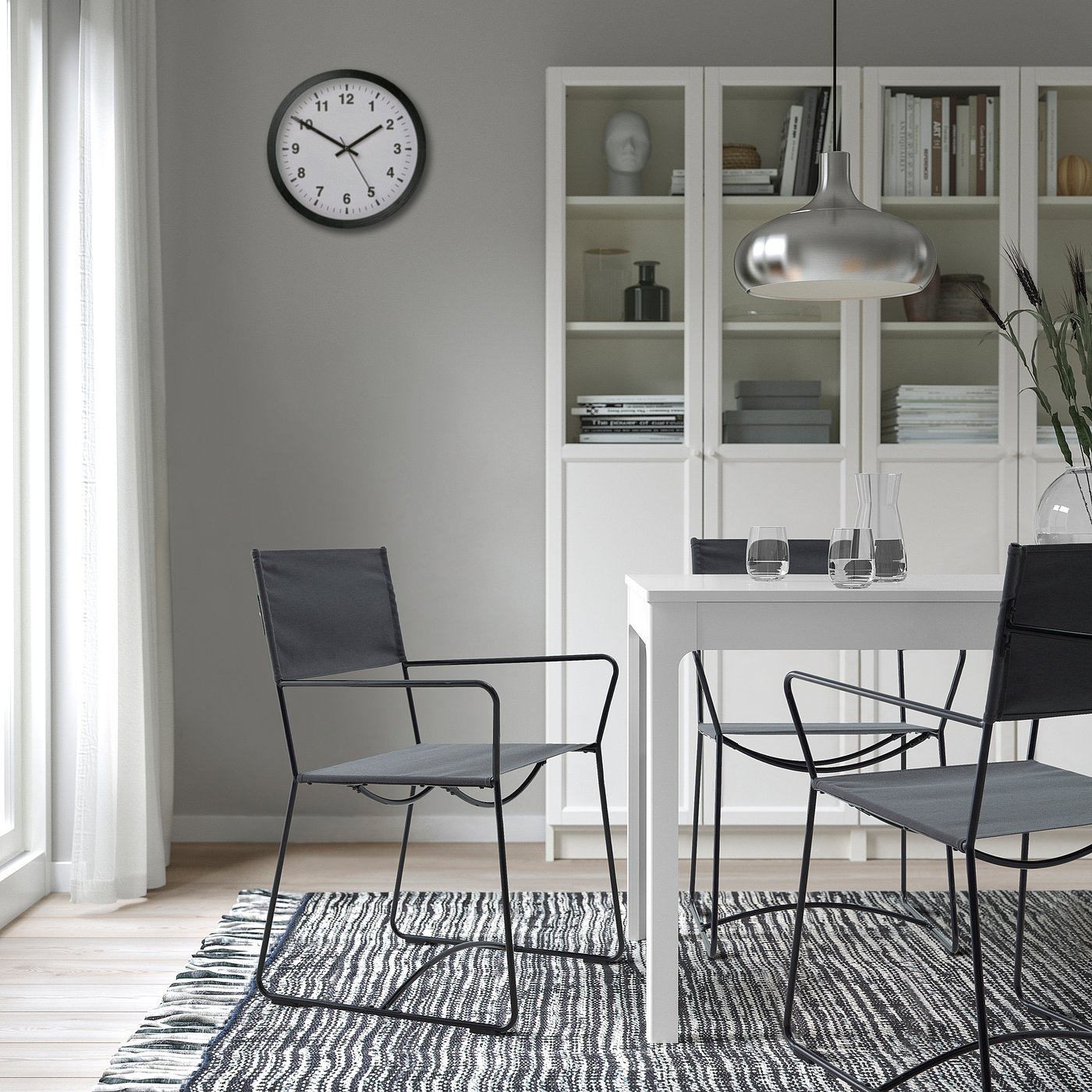 『IKEA』イケア廃盤品　HOGALT ホーガルト チェア　オールドイケア HÖGALT chair, black/Älvsborg dark grey - IKEA