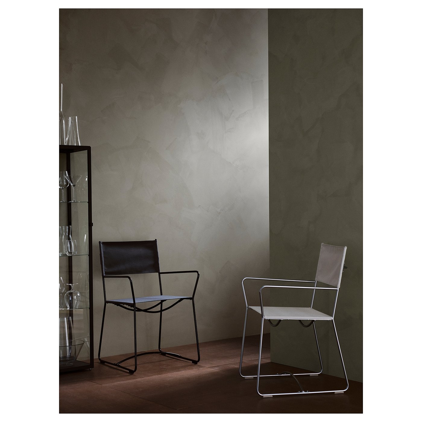 HÖGALT chair, black/Älvsborg dark grey - IKEA