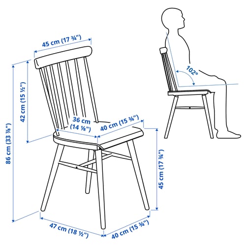 HÖGVED Chair, birch veneer