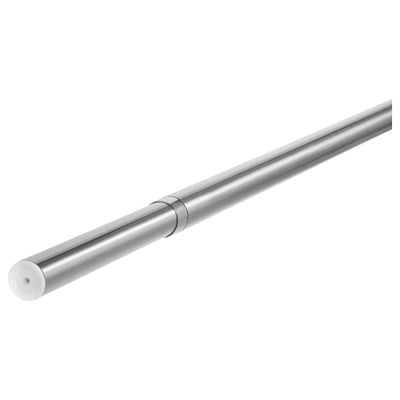 HUGAD Curtain rod, silver-colour, 210-385 cm