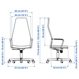 HUVUDSPELARE Gaming chair, black