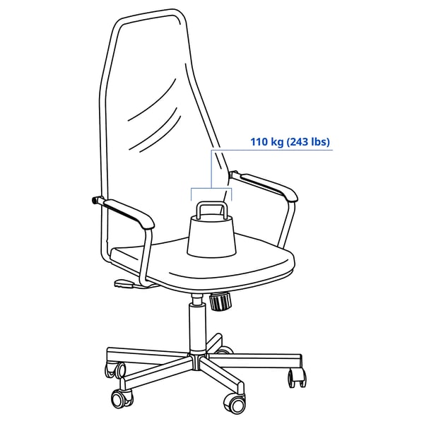 HUVUDSPELARE Gaming chair, black