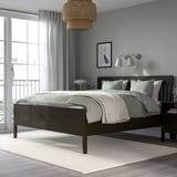 IDANÄS Bed frame, dark brown/Luröy, 180x200 cm