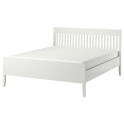 IDANÄS Bed frame, white/Lönset, 180x200 cm