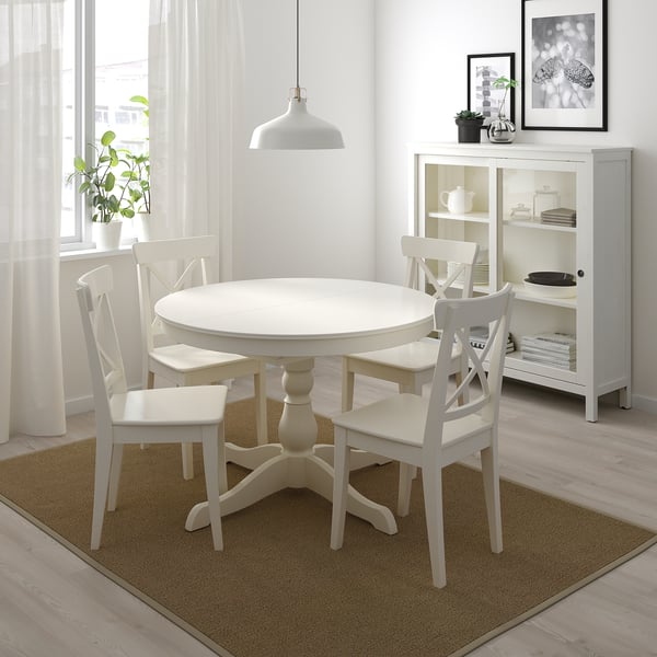 Ingatorp Extendable Table White Ikea
