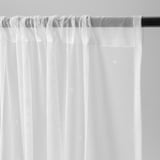 IRMALI Sheer curtains, 1 pair, white dotted/with rod pocket, 145x300 cm