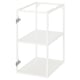 Option: JÄRNBODA Base cabinet, with shelf/white, 40x60x75 cm