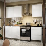 JÄRNBODA Kitchen, white, 180x62x219 cm