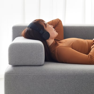 JÄTTEBO Headrest cushion, Tonerud grey
