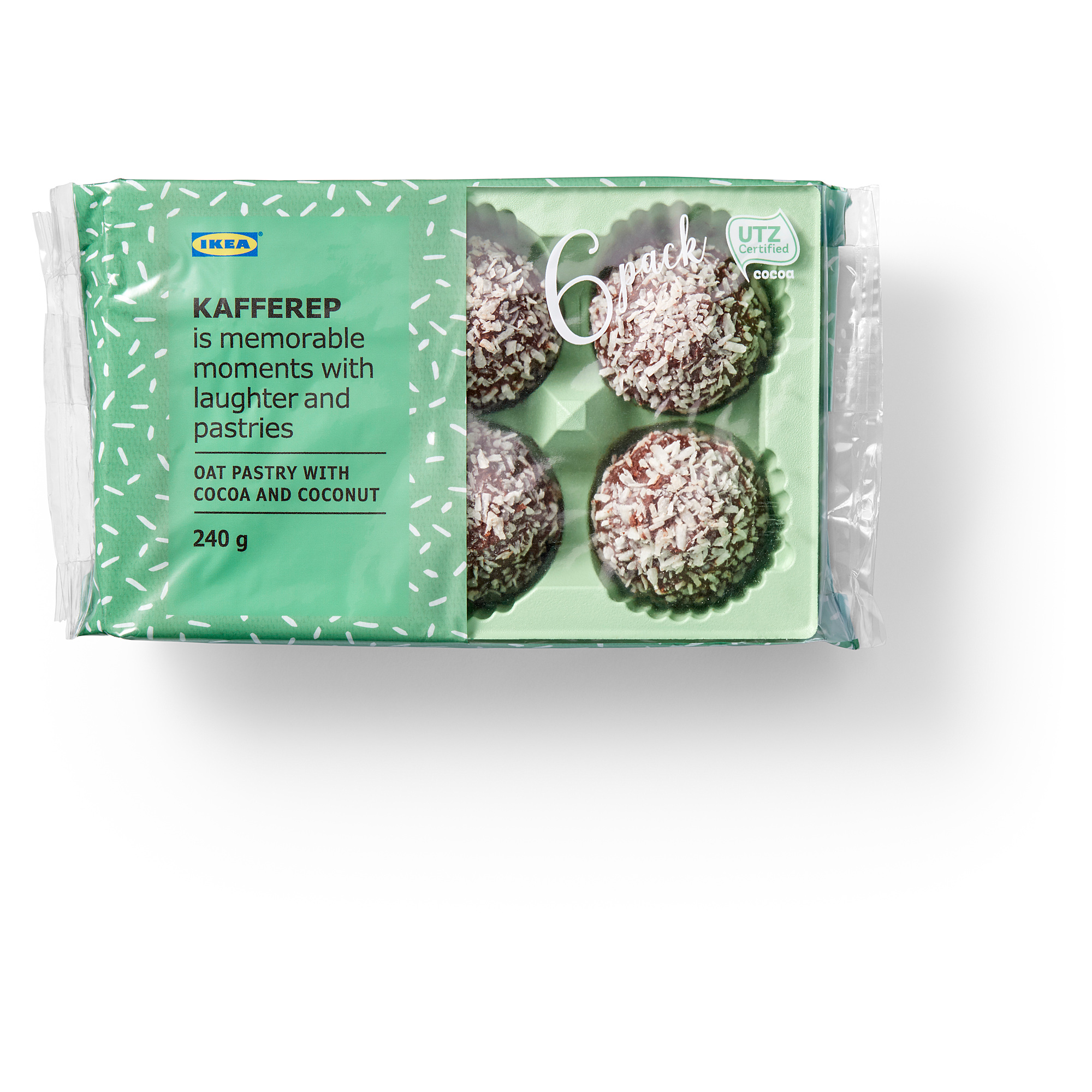 KAFFEREP Oat pastry with cocoa and coconut, frozen/UTZ certified IKEA