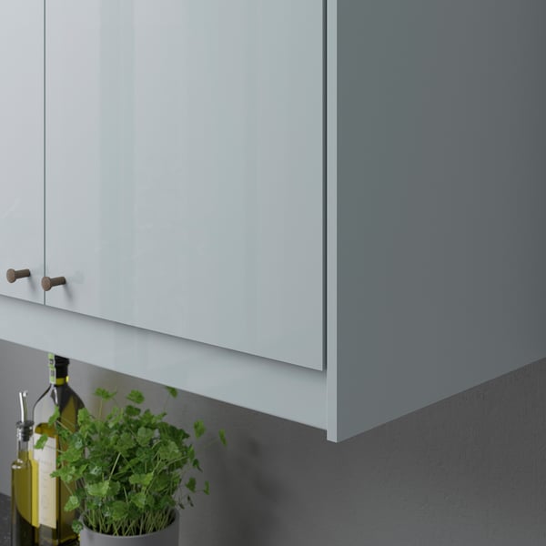 KALLARP Deco strip, high-gloss light grey-blue, 221 cm