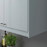 KALLARP Deco strip, high-gloss light grey-blue, 221 cm