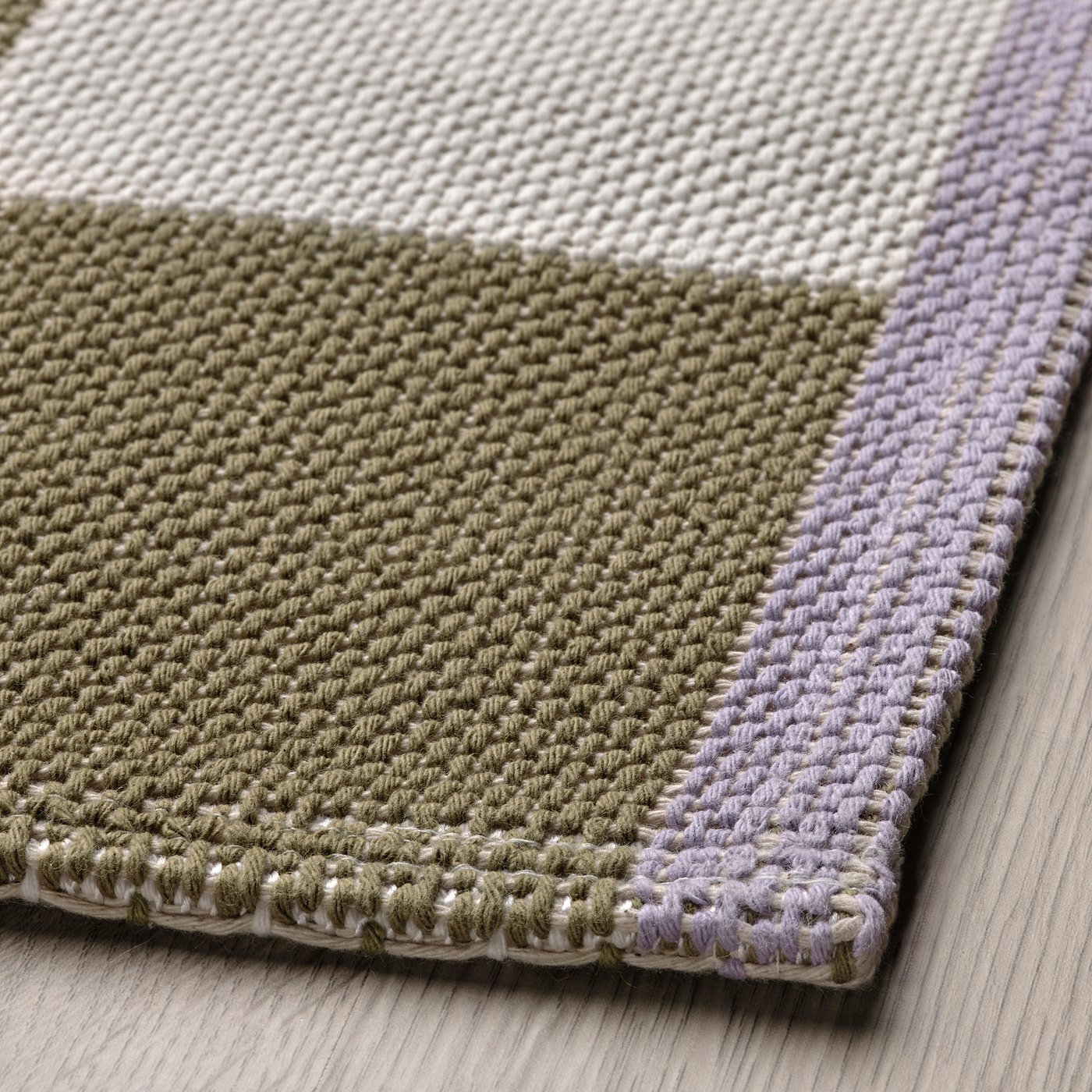 KLASSRUM クラスルム IKEAラグ 170x240 cm ¥29,990 KLASSRUM rug, flatwoven, white/green, 170x240 cm - IKEA