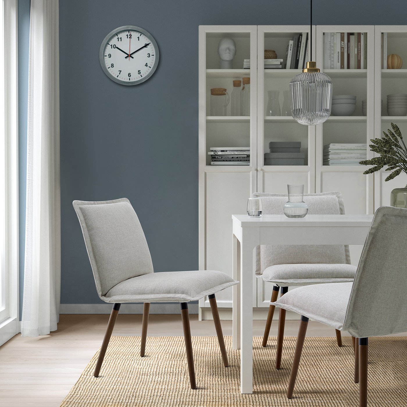 IKEA クリンテンチェア KLINTEN ダイニングチェア 水色 KLINTEN chair, brown/Kilanda light beige - IKEA