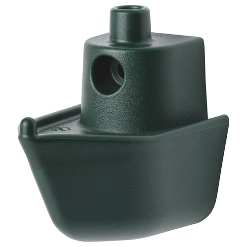 KNOPARE green boat-shaped wall hook, recycled material.