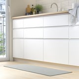 KÖRFÄLT Kitchen mat, light grey, 45x120 cm