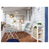 KOLBJÖRN Shelving unit with 2 cabinets, beige, 161x37x161 cm