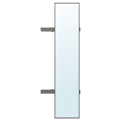 KOMPLEMENT Pull-out mirror, dark grey, 28x130 cm