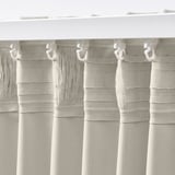KORGMOTT Block-out curtains, 1 pair, beige/with heading tape, 145x300 cm