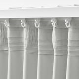 KORGMOTT Block-out curtains, 1 pair, white/with heading tape, 145x300 cm