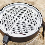 KORPÖN Portable charcoal barbecue, black