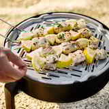 KORPÖN Portable charcoal barbecue, black