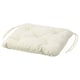 KUDDARNA outdoor cushion - light beige, square, recycled polyester & foam.